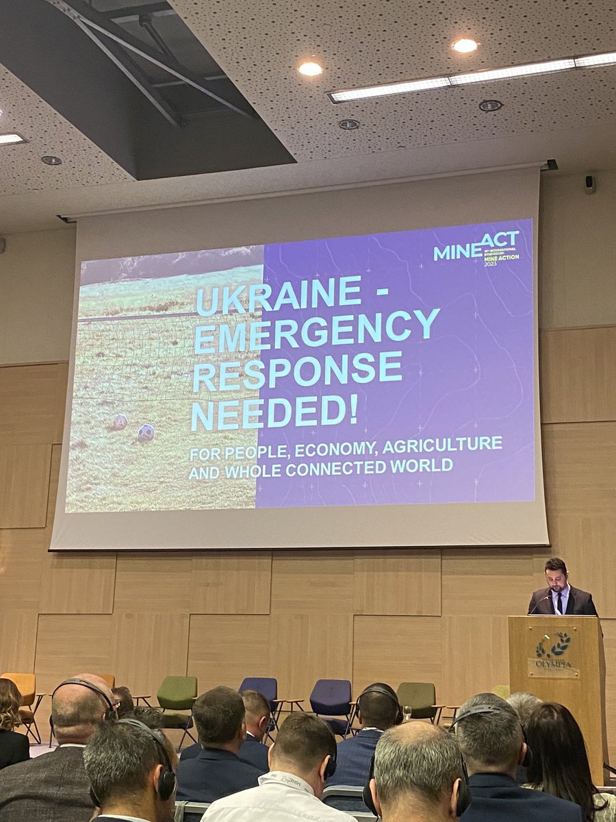 SITEScandinavia's tweet photo. Opening of the 19th international symposium of mine action. #mineaction #emergencyresponseukraine https://t.co/mGVYyGhgeE