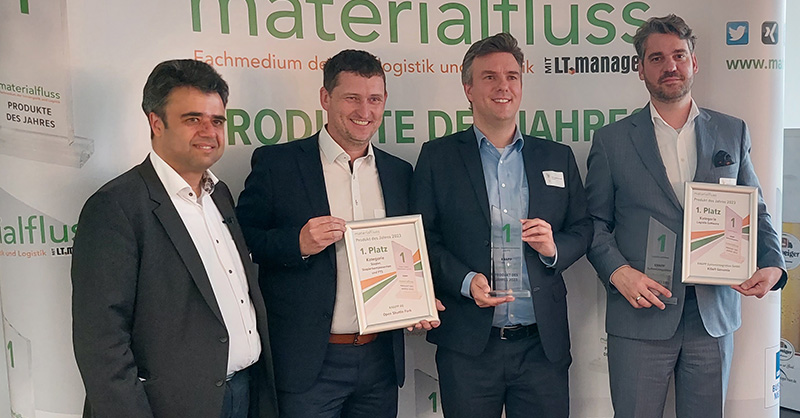 KNAPP_AG_de's tweet photo. Two of our innovations scoop “Product of the Year 2023” award from the logistics magazine “materialfluss”! 
More information: https://t.co/ziPszq0PVY

#weareknapp #valuechaintechpartner #makingcomplexitysimple #logistics https://t.co/jUrFLBqNaB