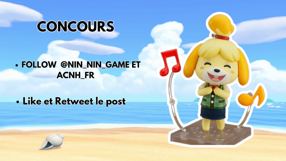 ACNH_FR's tweet photo. 🎁 [Concours] 

Avec les copains de @Nin_Nin_Game on vous propose de gagner la figurine Animal Crossing Marie Nendoroid✨

Pour participer :
- Follow @Nin_Nin_Game et @ACNH_FR
- ❤️ Like et RT le tweet ♻️

Tirage au sort le 11/05, bonne chance à toutes et tous 🥳 https://t.co/wEgCVwrCB9