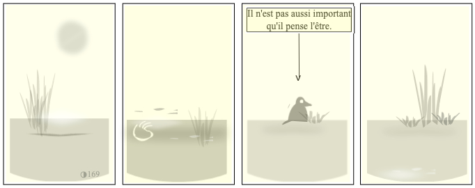#MadameCercle ☞ #lartsecret

◑169
[3] — Il n'est pas aussi important qu'il pense l'être.