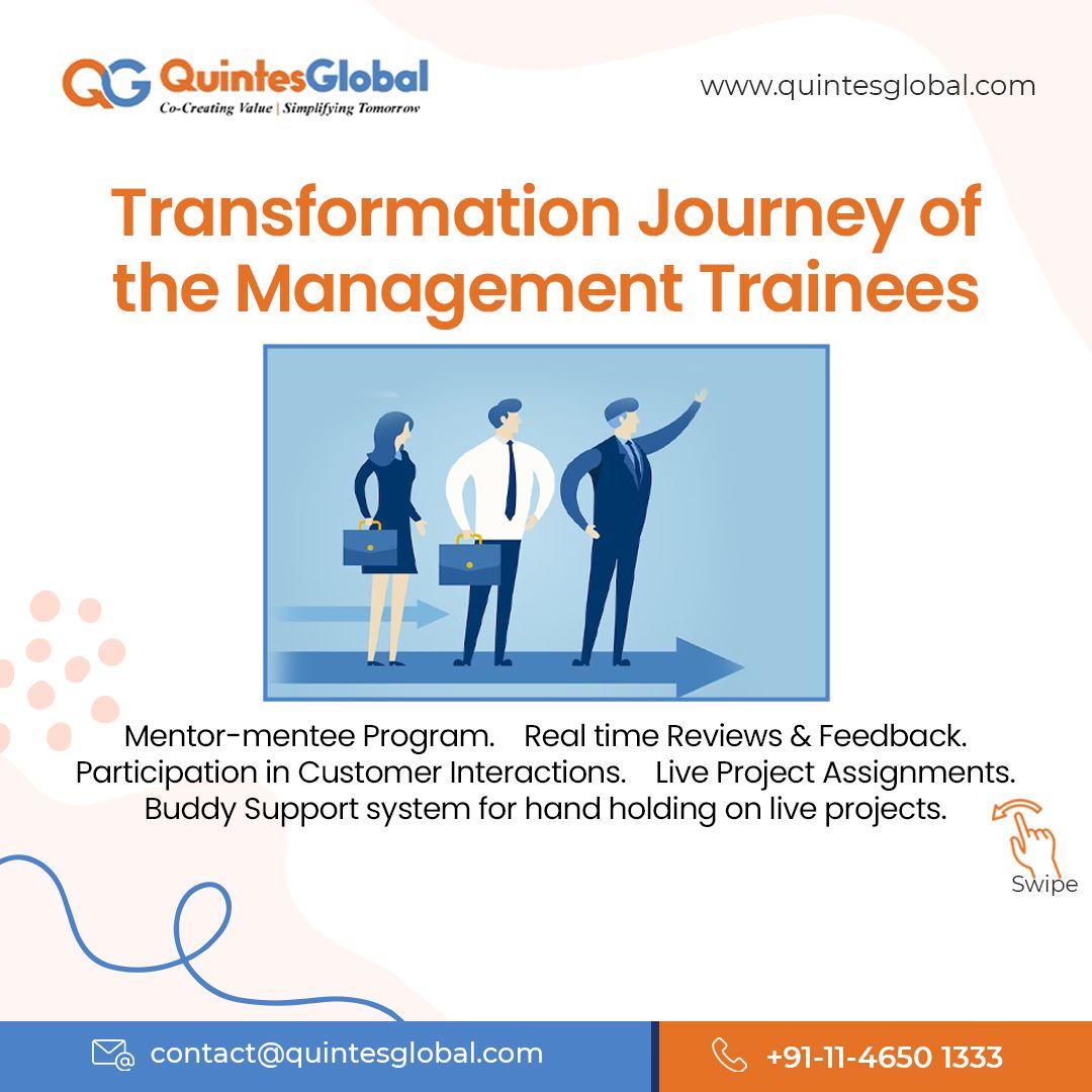 quintesglobal's tweet photo. Leading by Example, Quintes Global’s #ManagementTrainee Program for the ‘Budding Leaders of Tomorrow’, the #MTprogram has been designed to enable #CareerDiscovery and cultivate fresh talent, by helping them align with career goals through extensive coaching and mentoring. https://t.co/EJs8OgfipL