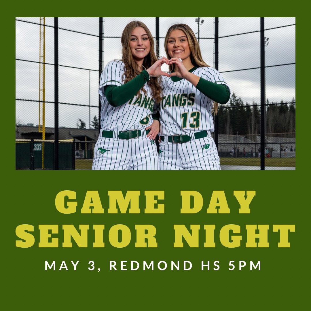 It’s Senior night!! Come join us to celebrate our seniors as they finish their time at RHS. THANK YOU SENIORS!! #gomustangs🐎