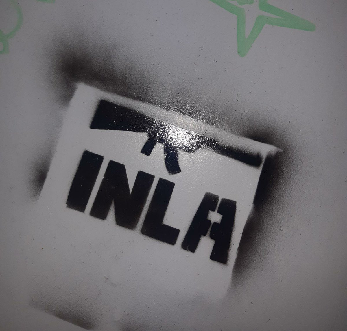 A new Banksy has appeared in Dublin overnight. 

Banksy loves the IRPs apparently