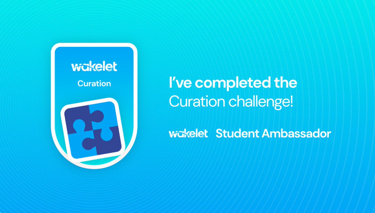 nrayuni___'s tweet photo. I just got my first badge. Road to Wakelet Student Ambassador
@cheeyenny 
@wakelet 
#wakeletwave https://t.co/u9g8NGcPtp