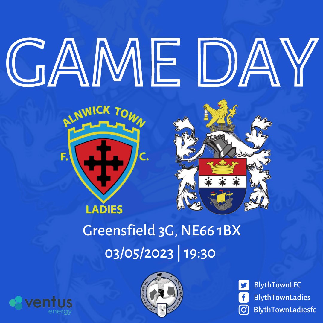 ⚽️ GAME DAY ⚽️

It’s game day as the ladies travel to Alnwick this evening to take on <a href="/AlnwickTownLFC/">Alnwick Town Ladies</a> in their final away game of the season. Kick off at Greensfield 3G is at 19:30 for those who want to show their support 🔵🟢