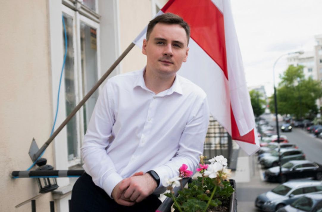nexta_tv's tweet photo. NEXTA founder Stsiapan Putsila was sentenced in absentia to 20 years in prison in #Belarus. He is in exile in #Poland. https://t.co/Cv0EEBYyJn