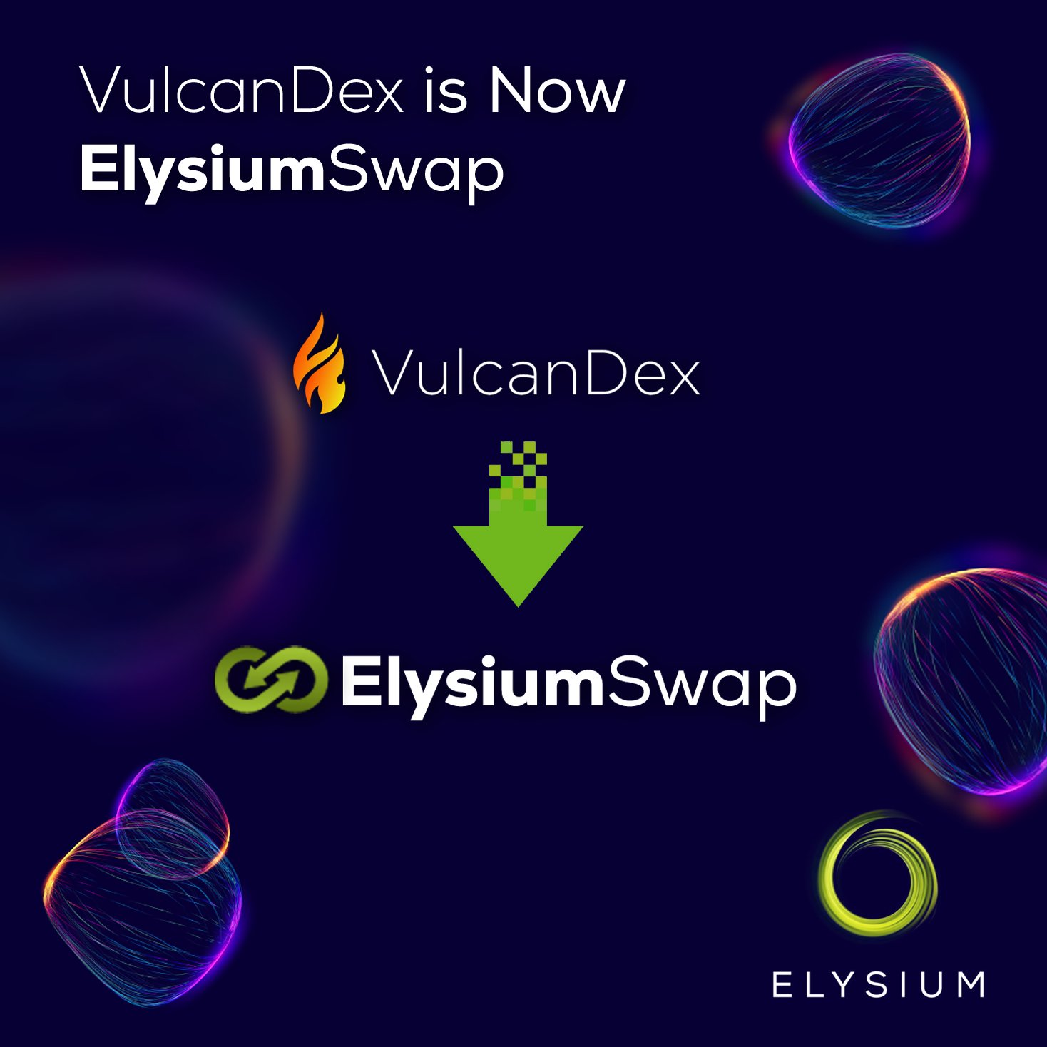 Elysium Swap (prev. VulcanDEX) (ElysiumSwap) / Twitter
