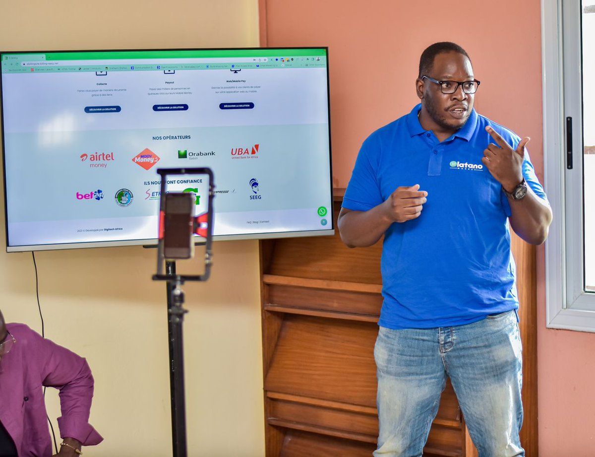 CodOnEvent's tweet photo. Merci à nos intervenants d’avoir édifier la communauté sur les défis et opportunités du e-commerce.
Transit'Up Digitech Africa @olatanomarket
📷 Mr spark photographie
#codeispeotry #SessionEcommerce #code #gabon https://t.co/3Iq2iAEO3t