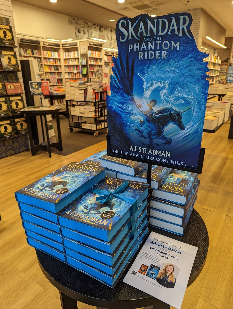 TODAY 15:45!!! A.F. Steadman will be in the building signing the most epic of sequels... Unicorns ready, Jelly Babies ready, do not miss this chance to meet one of the most incredible authors. We are so excited!! @annabelwriter @simonkids_UK SEE YOU THERE UNICORN FANS!