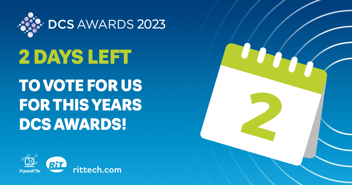 TWO DAYS LEFT until the voting closes for the 2023 DCS Awards. 

Please vote for us today!

Voting closes on 5th May 2023. 

#RiTTech #Awards #DCSAwards2023 #DCIM #UIIM 
lnkd.in/eNbqTXuR