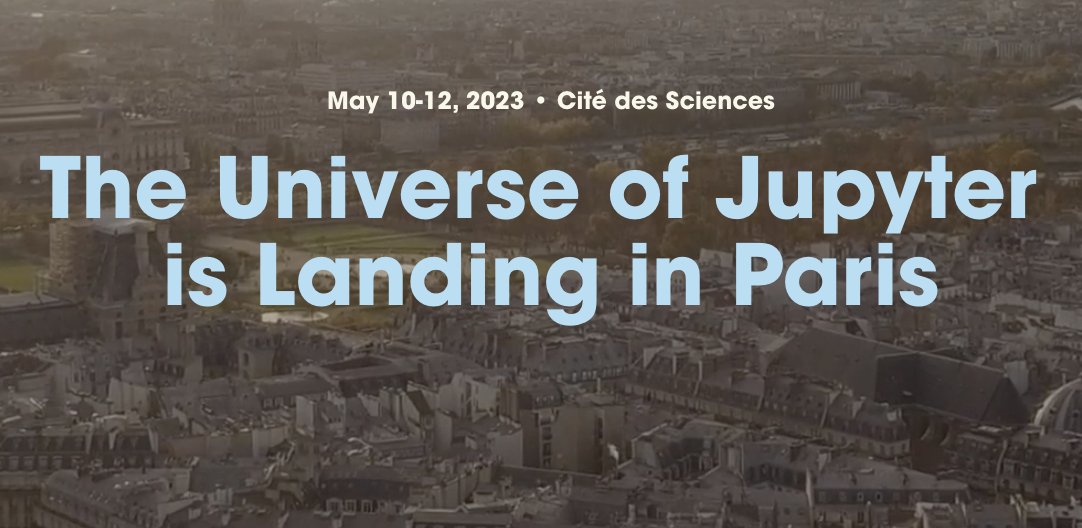 JupyterCon 2023 (@jupytercon) on Twitter photo It’s the final countdown!
Get ready for one of the most anticipated events of the year. JupyterCon 2023 is just one week away and will be held at the <a href="/citedessciences/">Cité des sciences et de l'industrie</a>. Don’t miss out on the opportunity to attend the global conference about <a href="/ProjectJupyter/">Project Jupyter</a>.
jupytercon.com It’s the final countdown!
Get ready for one of the most anticipated events of the year. JupyterCon 2023 is just one week away and will be held at the <a href="/citedessciences/">Cité des sciences et de l'industrie</a>. Don’t miss out on the opportunity to attend the global conference about <a href="/ProjectJupyter/">Project Jupyter</a>.
jupytercon.com