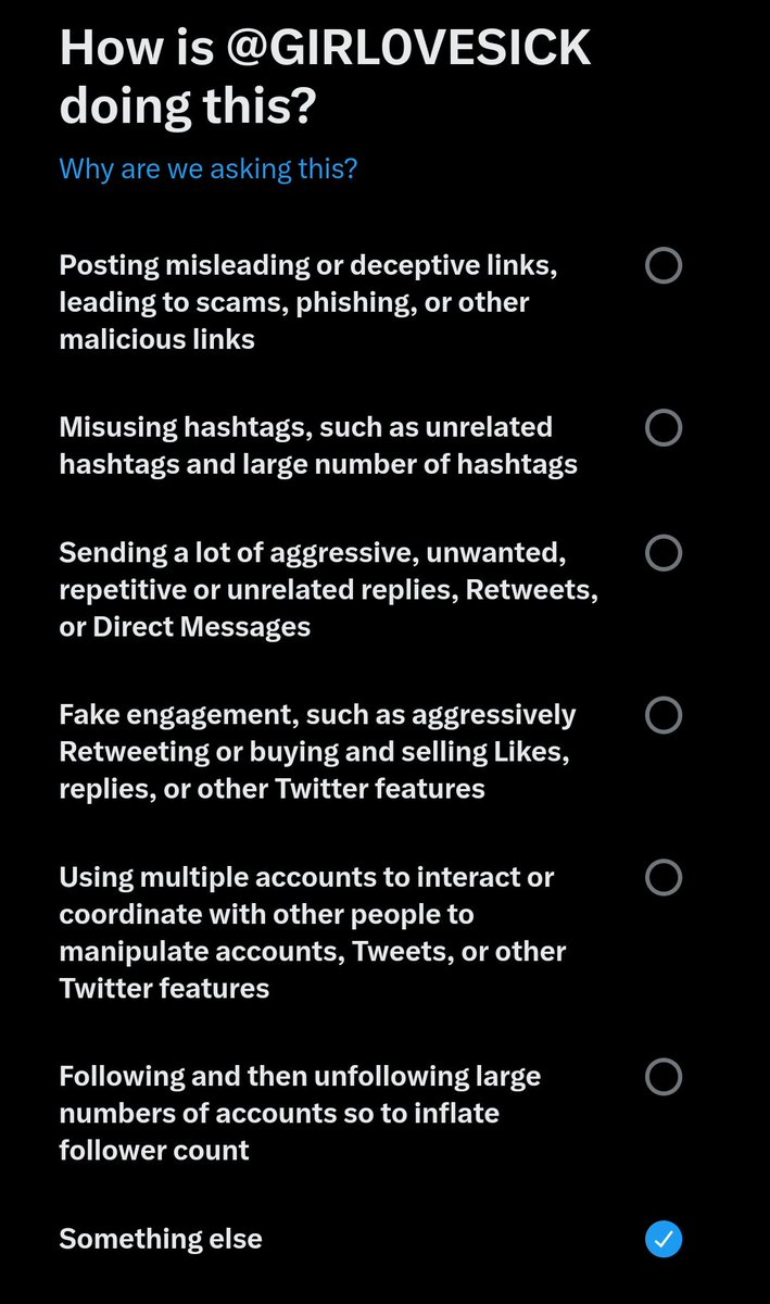 ⁦‼️ MASS REPORT l TWITTER‼️
this report will go on as long as R get dragged because of their stup*id joke.
please report everyone. thank you

✅ share your ss after received noti from tw

🔗 x.com/GIRL0VESICK?t=…

⛔️ Report as 👇