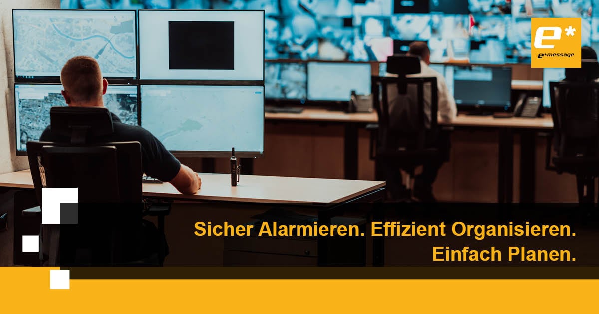e_Message_DE's tweet photo. Eine Anwendung, die #Alarmmanagement und Personenorganisation komfortabel und effektiv vereint? 
e*Message Alarm Manager Pro: 
• Alarme auslösen &amp; verwalten
• Multichannel
• Abläufe &amp; Eskalation
• Dienstplanung

Buchen Sie Ihre Live-Vorführung: https://t.co/hhWssGiCnP https://t.co/vOe9t3xXVM