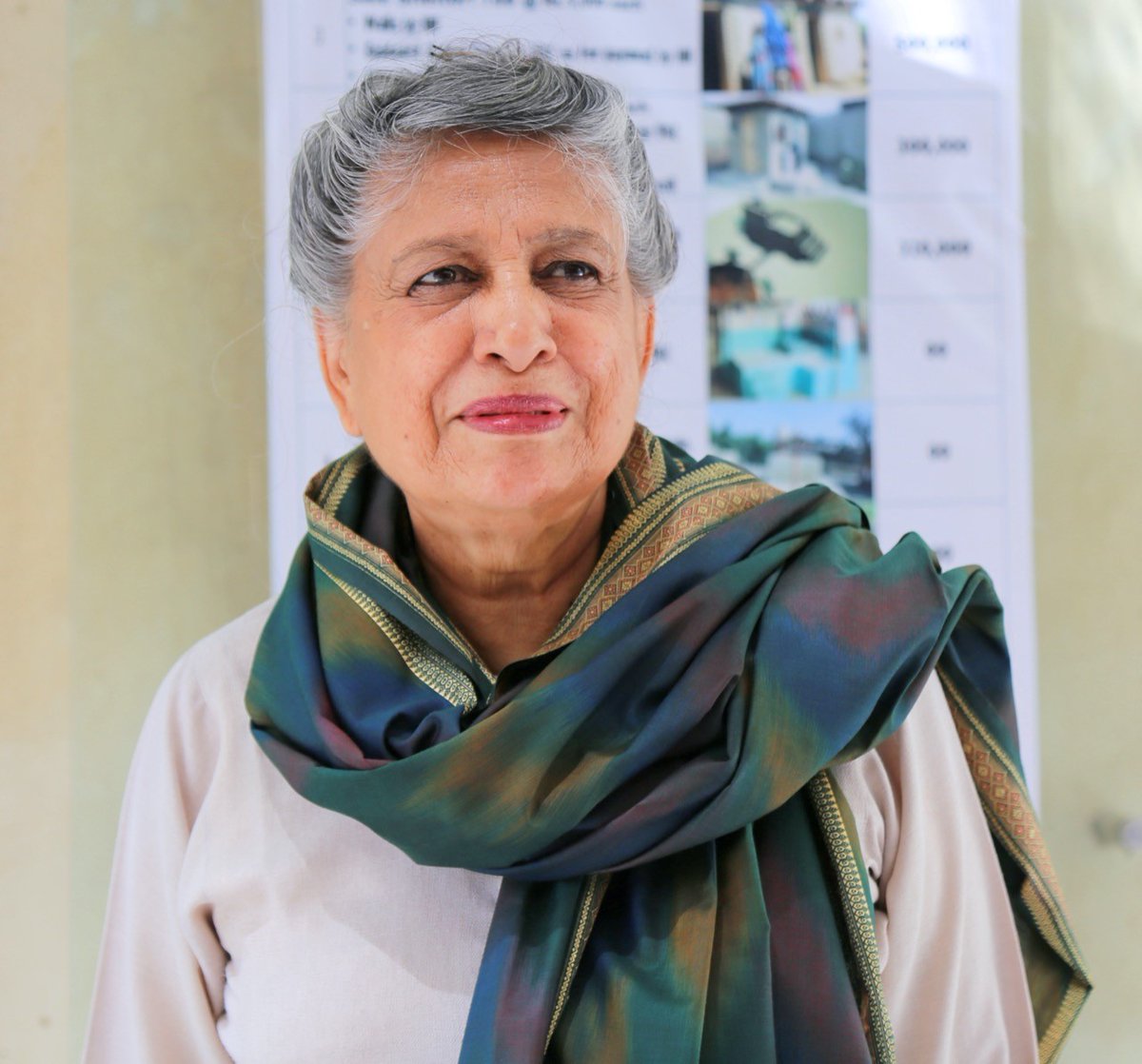 BritishArts's tweet photo. Congratulations to Pakistani architect Yasmeen Lari who has been awarded the Royal Institute of British Architects' Royal Gold Medal for 2023🎉

Last year, Lari took part in our #GenderEcologies design project, highlighting the central role of women in the climate revolution. https://t.co/uZl9ucmR9o