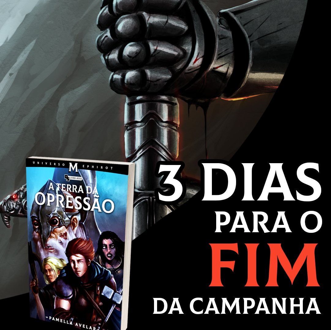 mistikdos's tweet photo. Genteeee, agora ficou crítico ⚠️
Temos só 3 dias para fazer o projeto acontecer.
Dê uma chance para nosso universo e apoie o livro-jogo "Mephirot: Terra da Opressão".
Produção nacional e feita com muito carinho 🥹
Apoie aqui: https://t.co/HVEJwlV0fQ https://t.co/CpoA9brFa0