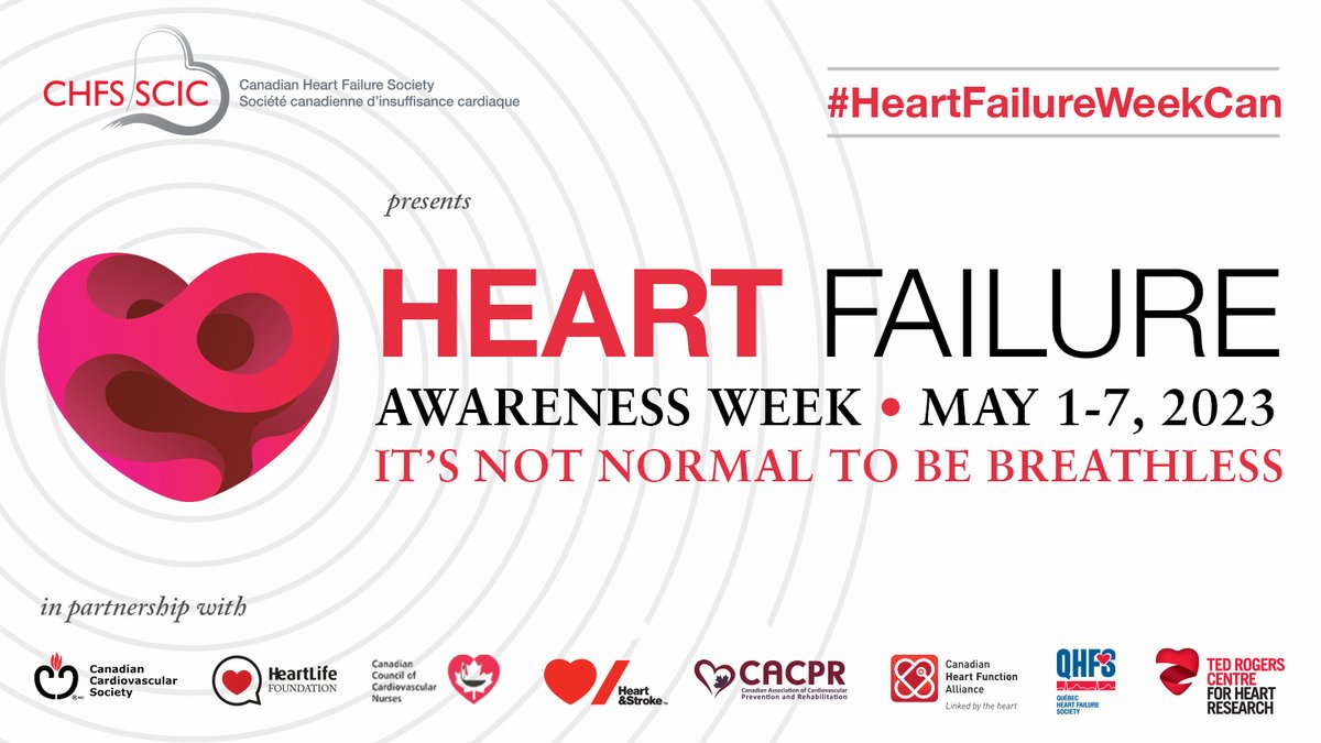 It’s official: the Government of Canada has recognized May 1-7th, 2023 as Heart Failure Awareness Week to raise awareness of #HeartFailure, which is on the rise in 🇨🇦