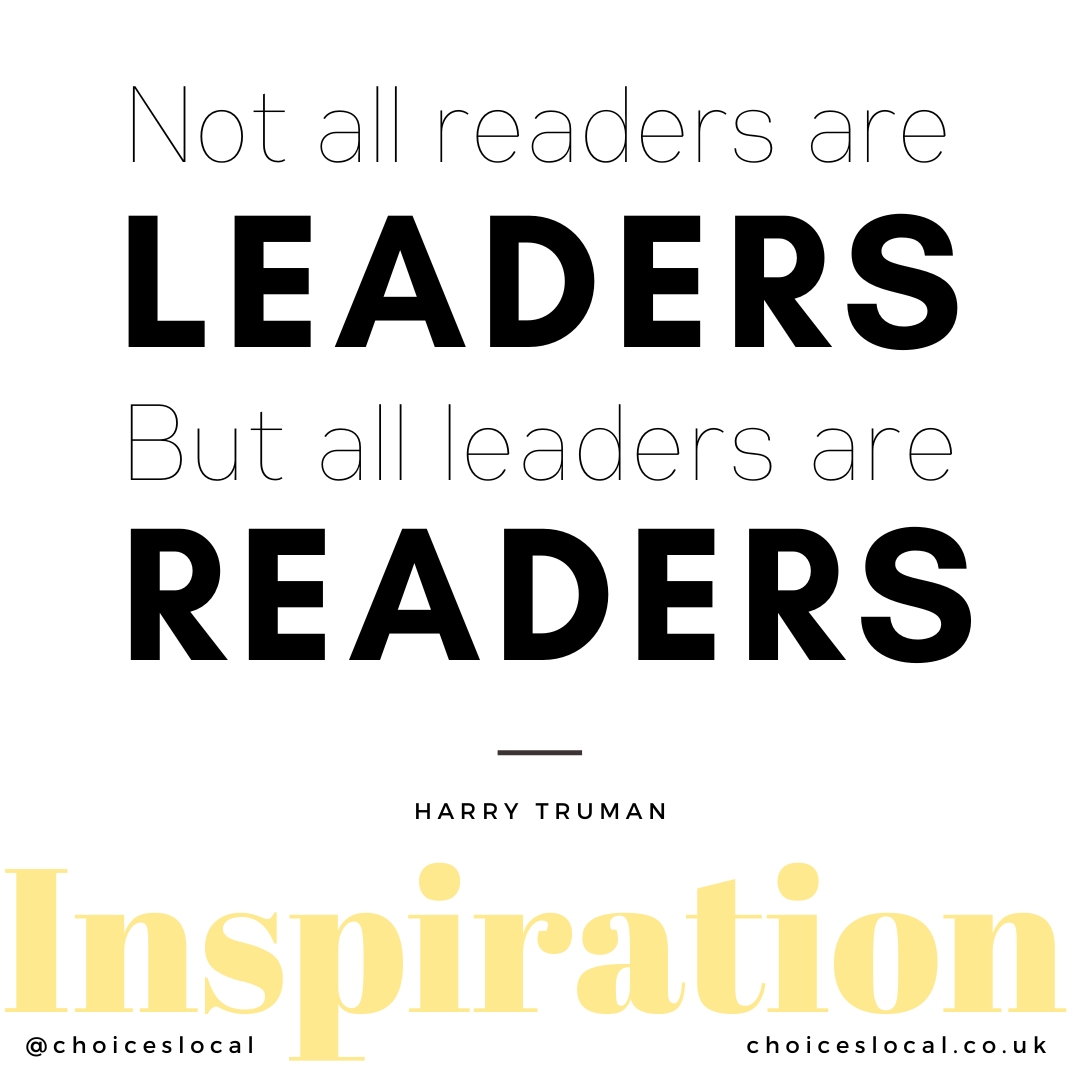 What are you reading to give yourself the fuel to push ahead?

#humpwednesday #readingforsuccess #goals #motivation #inspirationalquotes #choiceslocal #choicesmagazine #smallbusiness #employeepreneur #entrepreneur #smallbusinessinspiration #haringeybusiness #woodgreenbusiness