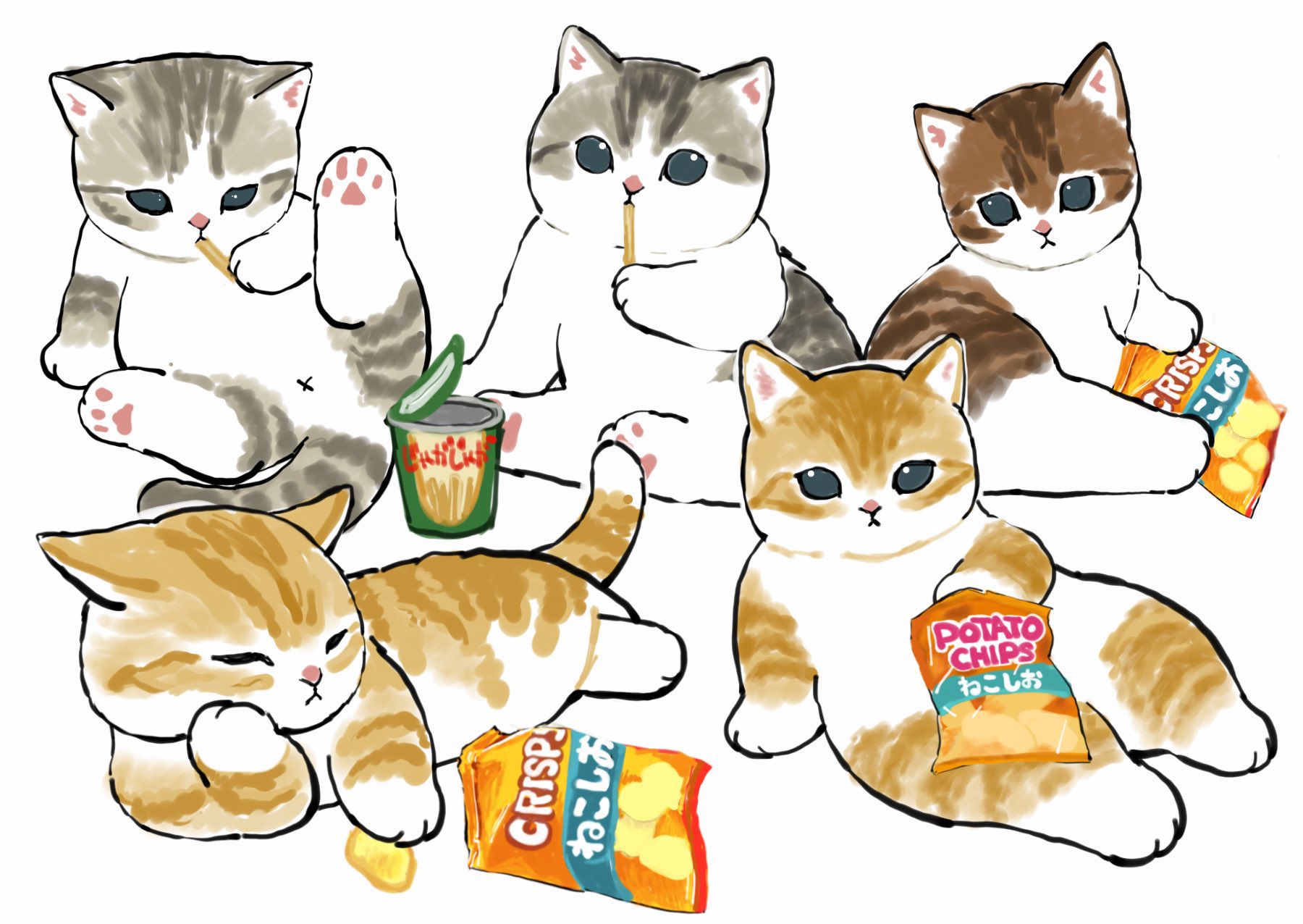 10 Котикок Mofu