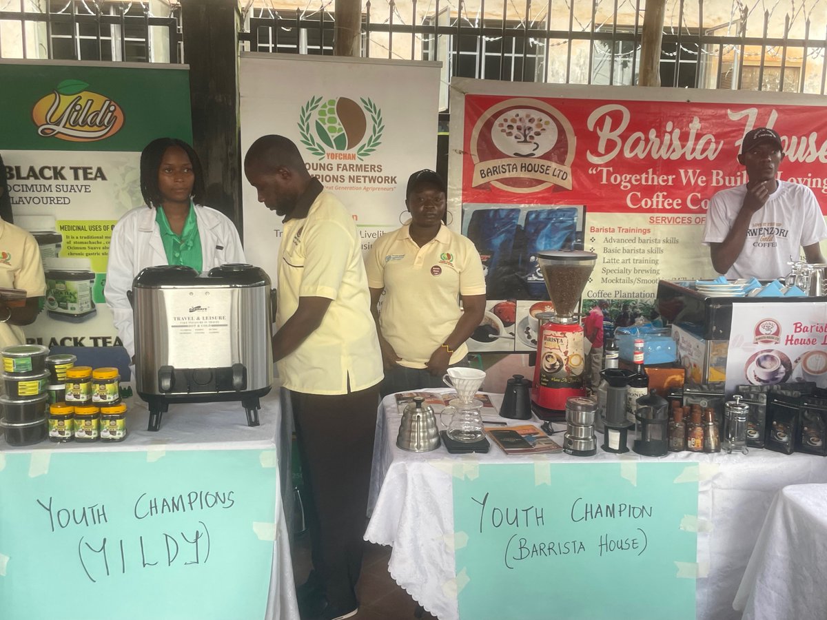 yofchan's tweet photo. #FlexibleVoluntaryContribution mission in 🇺🇬:Today together with our champions @Baristahouseug @GKatabazi @martin_tenywa2 @kalf_rabbitry @karijiraki #JBNAMS  we are exhibiting at @FAOUganda offices, showcasing some of our Champions' work, actions  &amp; technologies. https://t.co/ek2mbQgoKu
