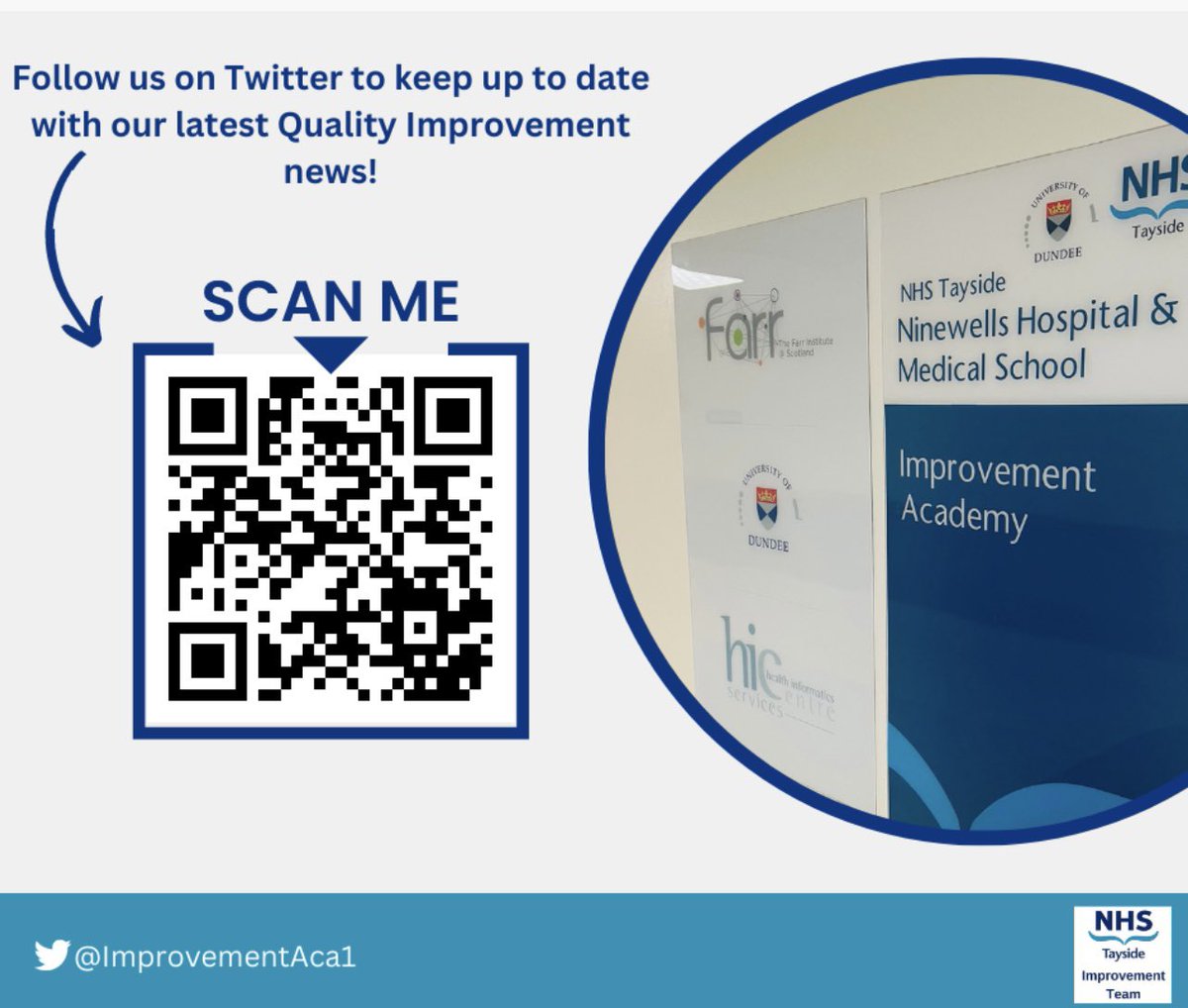 Our new QR code is now live! Scan the code below and follow our page to keep up to date with our latest QI news 📲#QITwitter