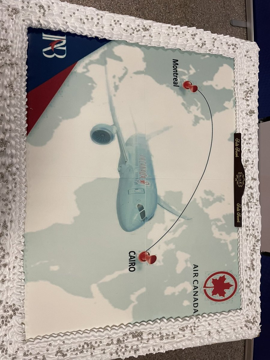 MehdiSentissix's tweet photo. WE ARE BACK IN CAI #risehigher #aircanada #flytheflag 
AC75 CAIYUL (12:40-17:00) flight is back with a 298 seated B787-900 🇪🇬🇨🇦🍁
Operating up to three times weekly
30 seats in Signature Class
21 seats in Premium Economy
247 seats in Economy class https://t.co/RZQTBBBEVJ