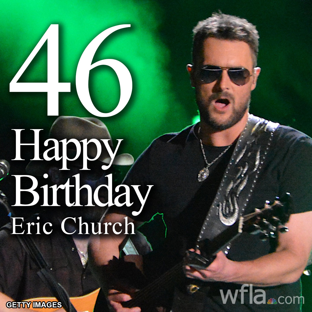 HAPPY BIRTHDAY, ERIC CHURCH The Grammy-nominated country star turns 46 today!  