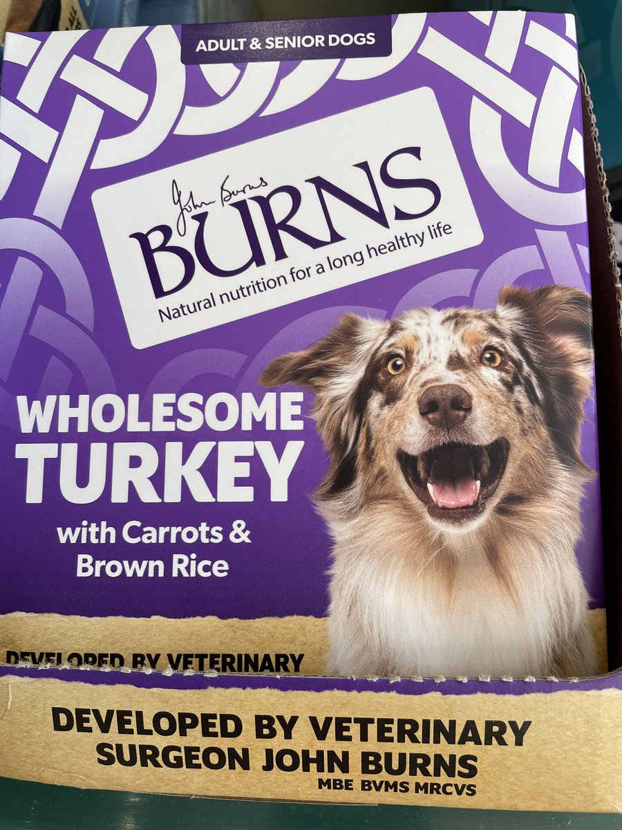 New variety in burns wet food. Turkey, brown rice and carrots. Ideal for sensitive dogs and included in our burns loyalty scheme. Open today til 4.30pm <a href="/Widnes_Market/">Widnes Market</a>