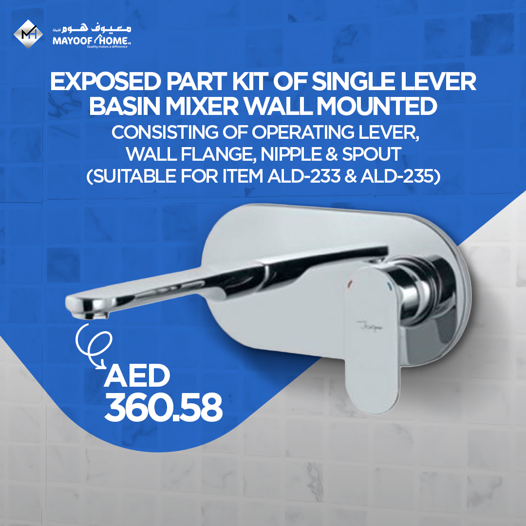 HomeMayoof's tweet photo. Add a touch of sophistication and elegance to your bathroom space with our exposed part kit for a single lever basin mixer wall mounted - The perfect investment for your home!

#MayoofHome #ModernFurniture #Luxury #Furniture #OneStopShop #ModernDesigns #SanitaryWare https://t.co/gRZt89eLZ9