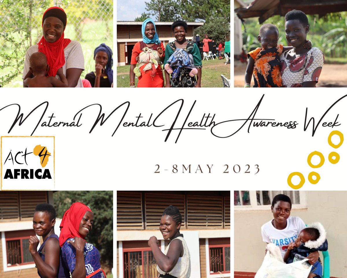 ACT4AFRICA's tweet photo. #Act4Africa aims to reduce the stigma around mental health issues and empower young mothers to take control of their lives and achieve better outcomes for themselves and their families.

#MaternalMentalHealthAwarenessWeek https://t.co/A2VoOzIsq1