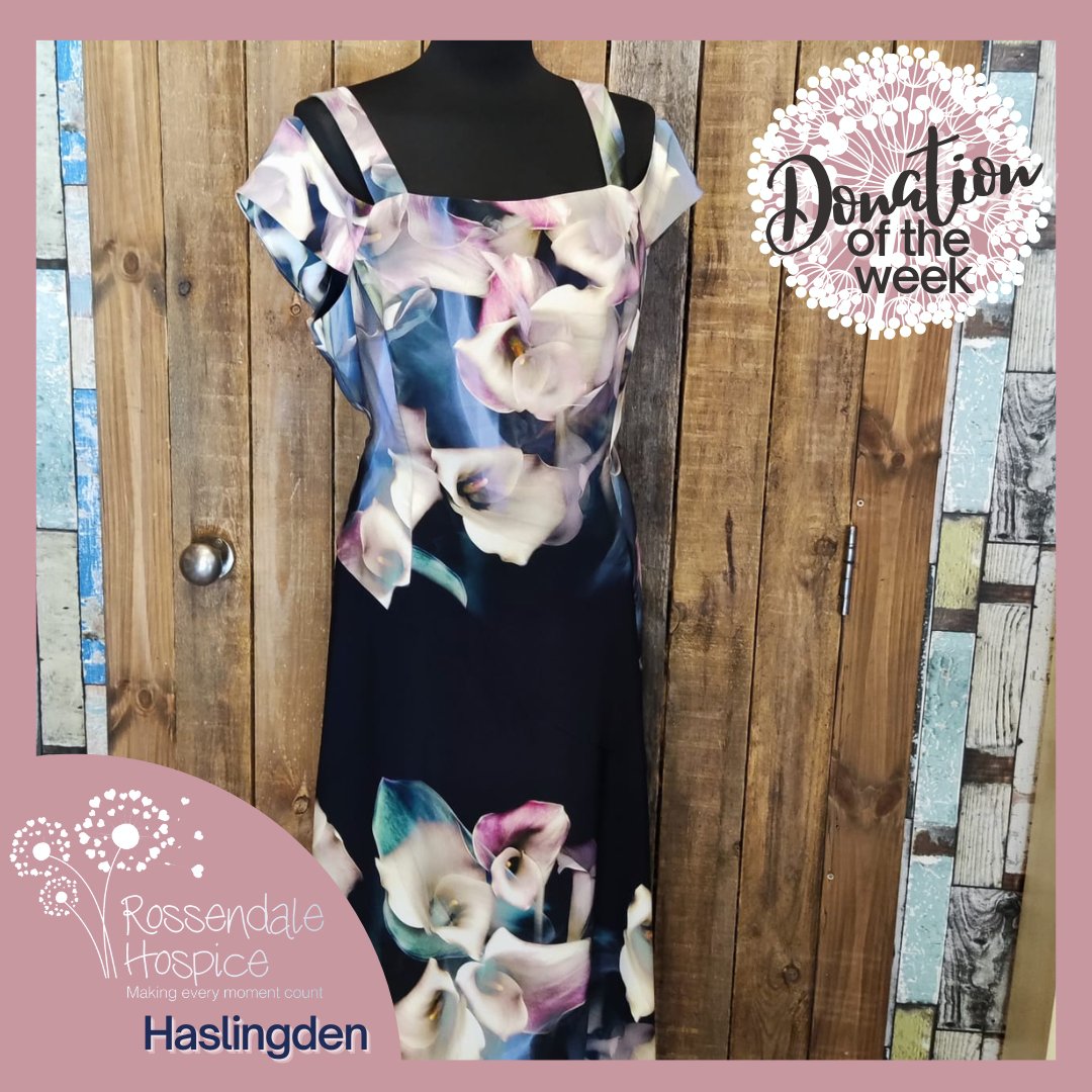 RossHospice's tweet image. Our #DonationOfTheWeek is this very eye-catching cala lily print Coast dress.
It's size 14 and #NewWithTags.
Original price £109 our price just £39.95!

Head to our Haslingden shop 9.30-4.30 Mon-Sat to check this dress out and hundreds of other quality bargains.

#charityfind