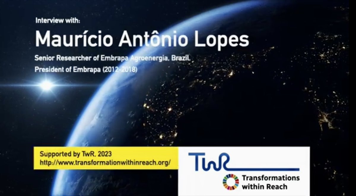 Transformations within Reach (TwR) (@twr_2022) on Twitter photo New! TwR-II interview series „In discussion with the Community of Science & Practicioners“ on how to catalyze societal transformations toward sustainability. Many thanks to <a href="/MauricioLopes/">Mauricio Lopes</a> <a href="/Science4Future/">Mauricio A. Lopes</a> for taking the first interview with us: bit.ly/3njHmbg New! TwR-II interview series „In discussion with the Community of Science & Practicioners“ on how to catalyze societal transformations toward sustainability. Many thanks to <a href="/MauricioLopes/">Mauricio Lopes</a> <a href="/Science4Future/">Mauricio A. Lopes</a> for taking the first interview with us: bit.ly/3njHmbg