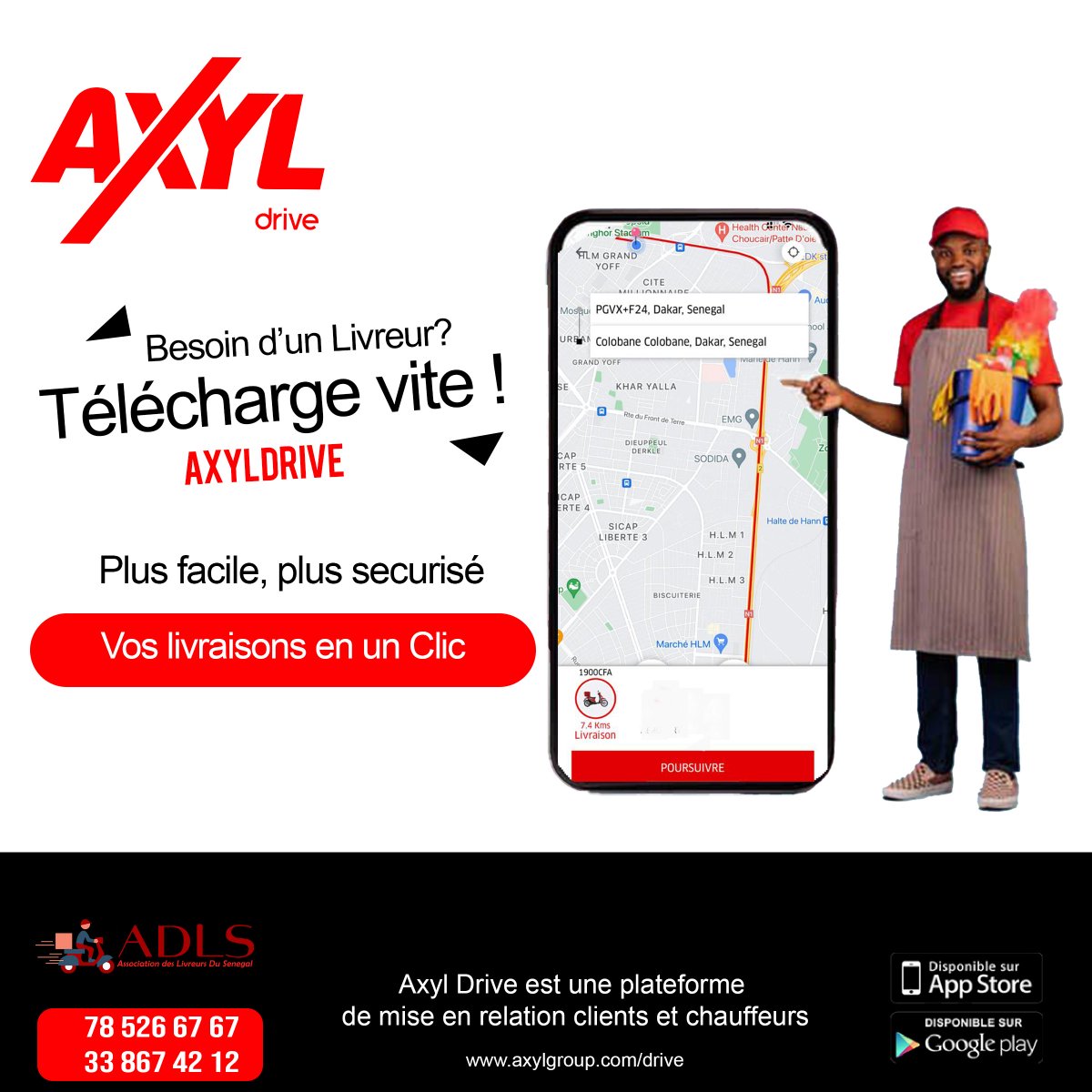 AXYL Drive, Osez la technologie pour votre sécurité
N'attendez plus! vous pouvez dès à présent télécharger l'application sur Play store play.google.com/store/apps/det… et sur App store apps.apple.com/us/app/axyl/id…
#sunugal #transport #senegal2022 #voyage #dakar #senegalemergent