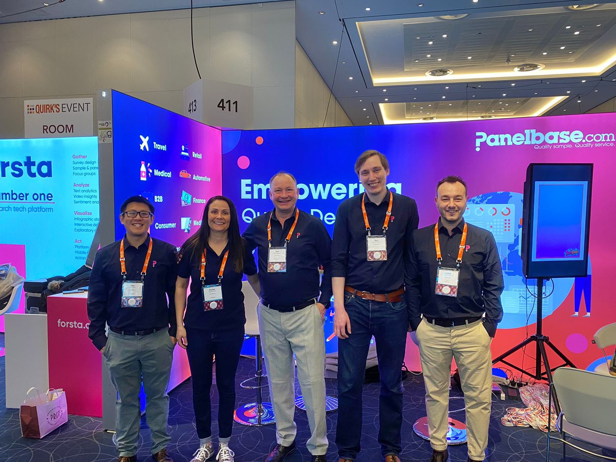 Come and meet the team at booth 411 today!

#quirkslondon #mrx #networkingevent