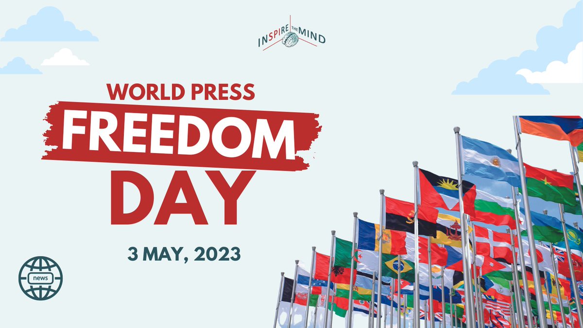 Today is #WorldPressFreedomDay. At Inspire the Mind we greatly support #FreedomOfExpression. We are worried about the continuous violence and intimidation against #journalists.
