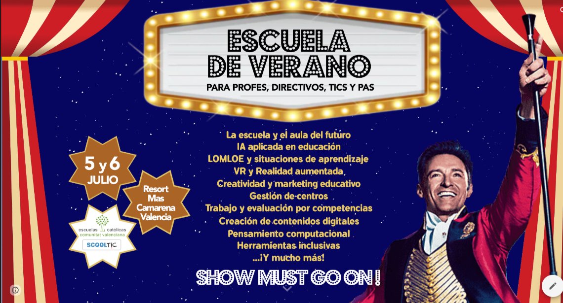 Scooltic (@scooltic) on Twitter photo ¡Ven y Diviértete! - Escuela de verano <a href="/escacv/">EscuelasCatolicasCV</a> <a href="/Scooltic/">Scooltic</a> - los días 5 y 6 de Julio en Valencia <a href="/ResortMCamarena/">Students Resort Mas Camarena</a>, diseñado para ofrecer a los docentes una experiencia única, emocionante y divertida, inspirada en el fascinante mundo del circo. Informate en: bit.ly/EdV_2023 ¡Ven y Diviértete! - Escuela de verano <a href="/escacv/">EscuelasCatolicasCV</a> <a href="/Scooltic/">Scooltic</a> - los días 5 y 6 de Julio en Valencia <a href="/ResortMCamarena/">Students Resort Mas Camarena</a>, diseñado para ofrecer a los docentes una experiencia única, emocionante y divertida, inspirada en el fascinante mundo del circo. Informate en: bit.ly/EdV_2023