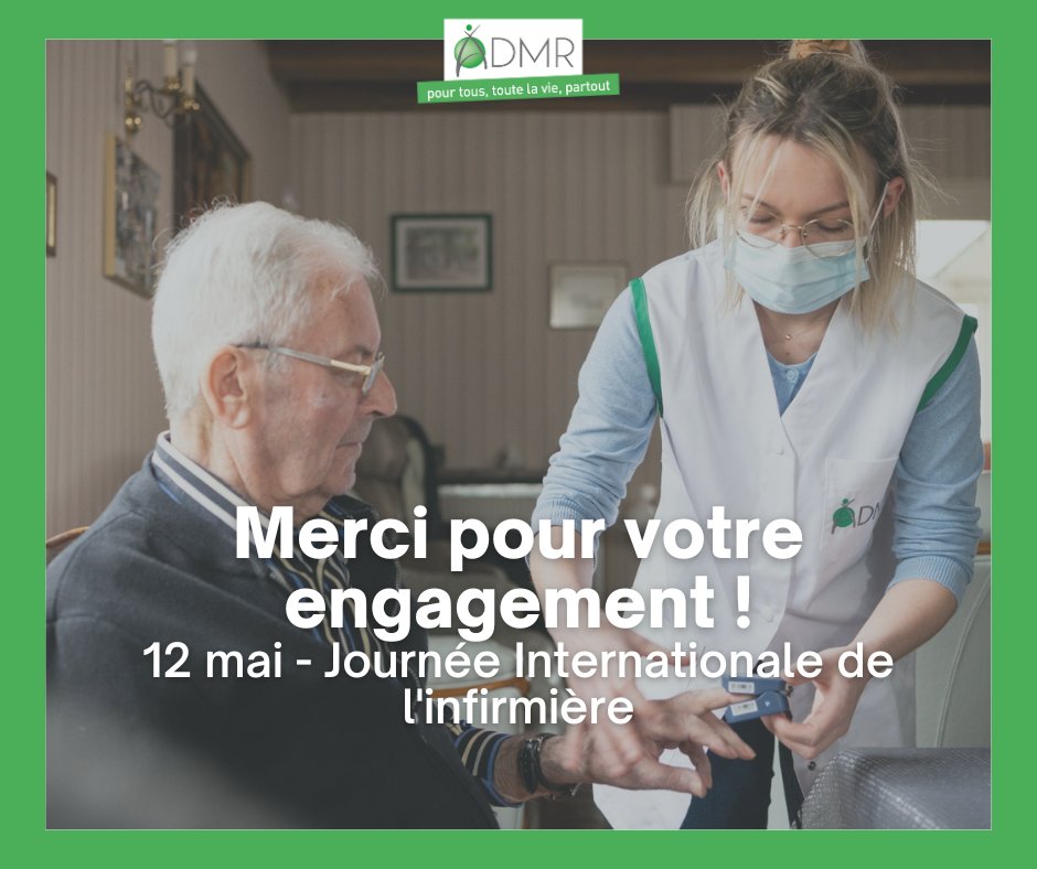 👩‍⚕️ Journée Internationale de l'infirmière 👩‍⚕️

L'ADMR de l'Hérault souhaite une très bonne fête à l'ensemble des #infirmières et #infirmiers.
Nous sommes fiers de vous compter parmi nos équipes et nous tenons à vous féliciter pour votre engagement ! 🫶