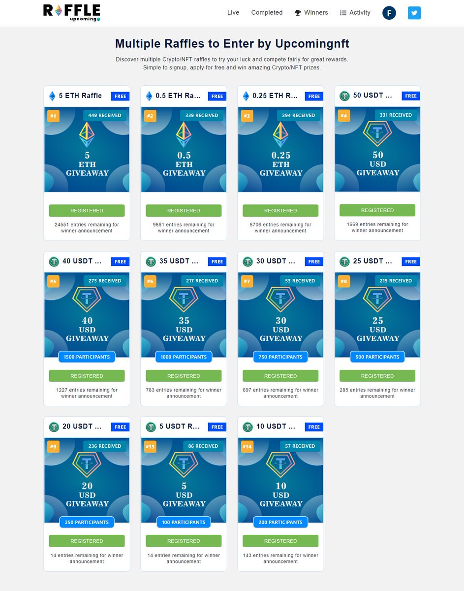 😍Are you one of them? Who have signed up for all our #Raffles ??

📷Comment down your profile's Screenshot (just like the image shown below)

🎁One lucky person might get a surprise in their wallet !

👇 Drop your #Eth address 👇

#upcomingRaffle #Blur #pepe #PEPEBSC #Crypto