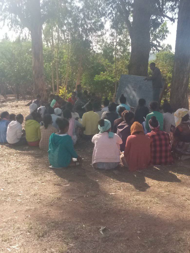 TghatMedia's tweet photo. Students in selekleka (Tigray) resume school like this. Their schools have been destroyed by the genocidal forces.  1/n
https://t.co/bmL6QPz4dh https://t.co/RpMugNBjOk
