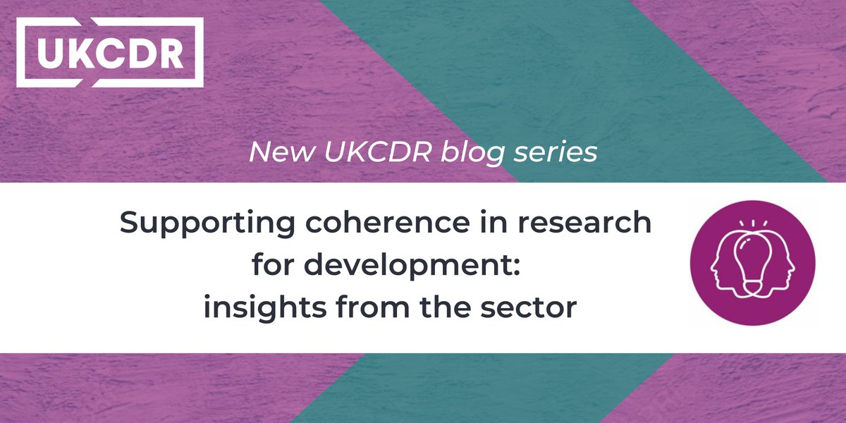 UKCDR's tweet photo. Watch this space - New UKCDR blog series 👀
UKCDR uses our collective voice to improve #Research4Dev decisions. In part, we do this by listening to & amplifying the voices of others
Gain insights through monthly blogs from UKCDR & our partners
⏰ Launching today, 11:00 GMT https://t.co/fEN9eIHBuA