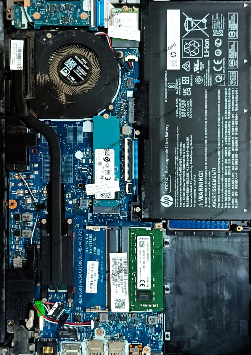 Syswizard_in's tweet image. HP laptop 14s-cf3074Tu
Upgrading M.2 SSD
#SysWizard