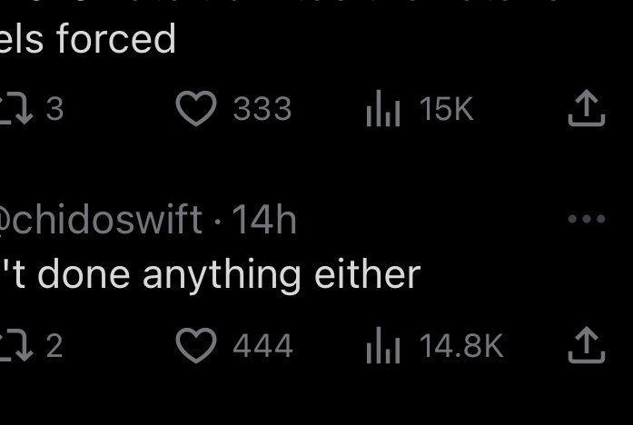 Mcsnortcoke's tweet photo. @chidoswift @paperxring the likes on here are blessed https://t.co/A51jqvbe04