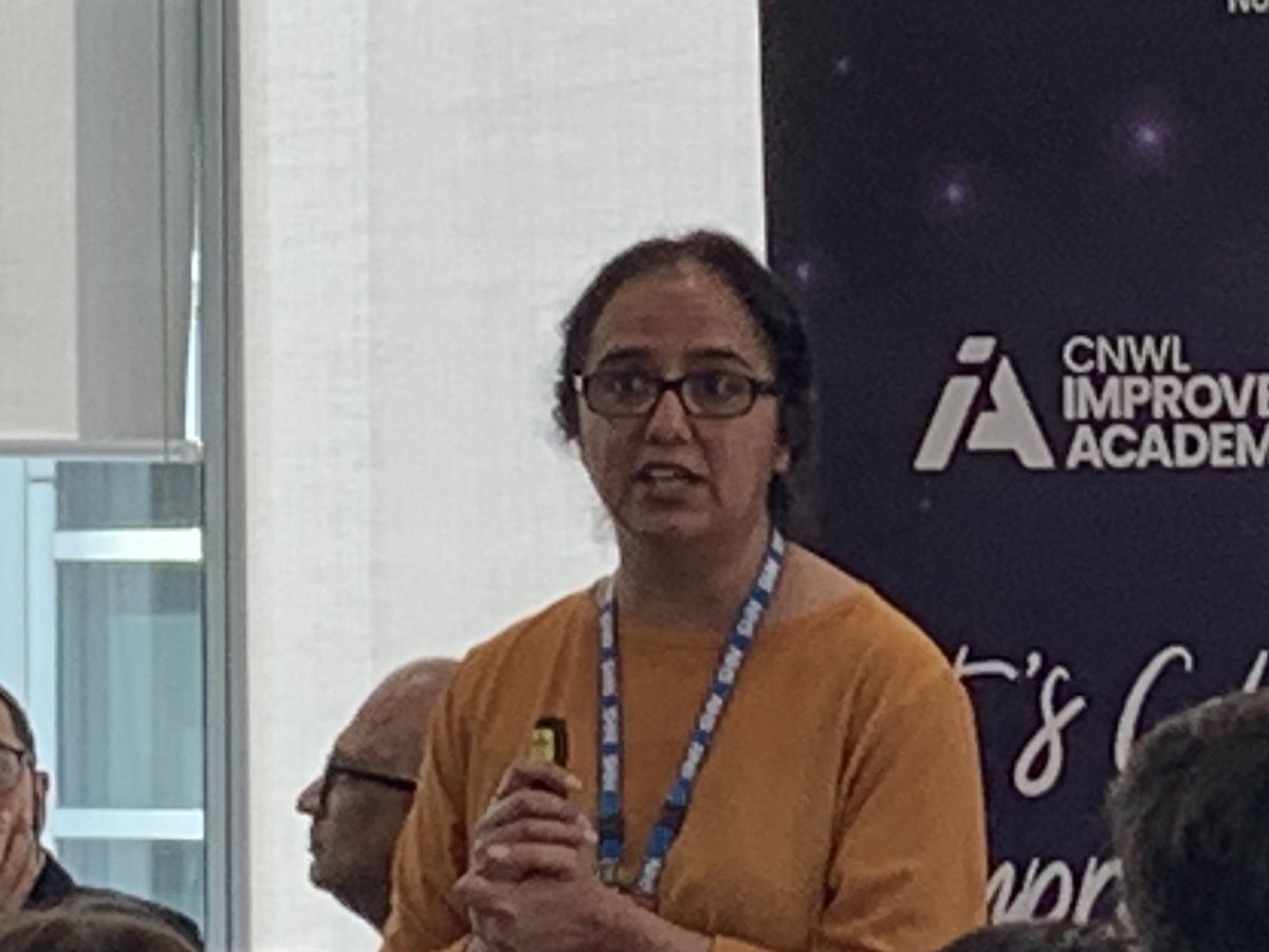 CNWLImprovement's tweet photo. @GeetikaQI Head of Quality Improvement Geetika Singh reviewing improvements, data and progress across the #QI Improvement Collaborative #iCollab πππππ https://t.co/f2f3gmO8c3