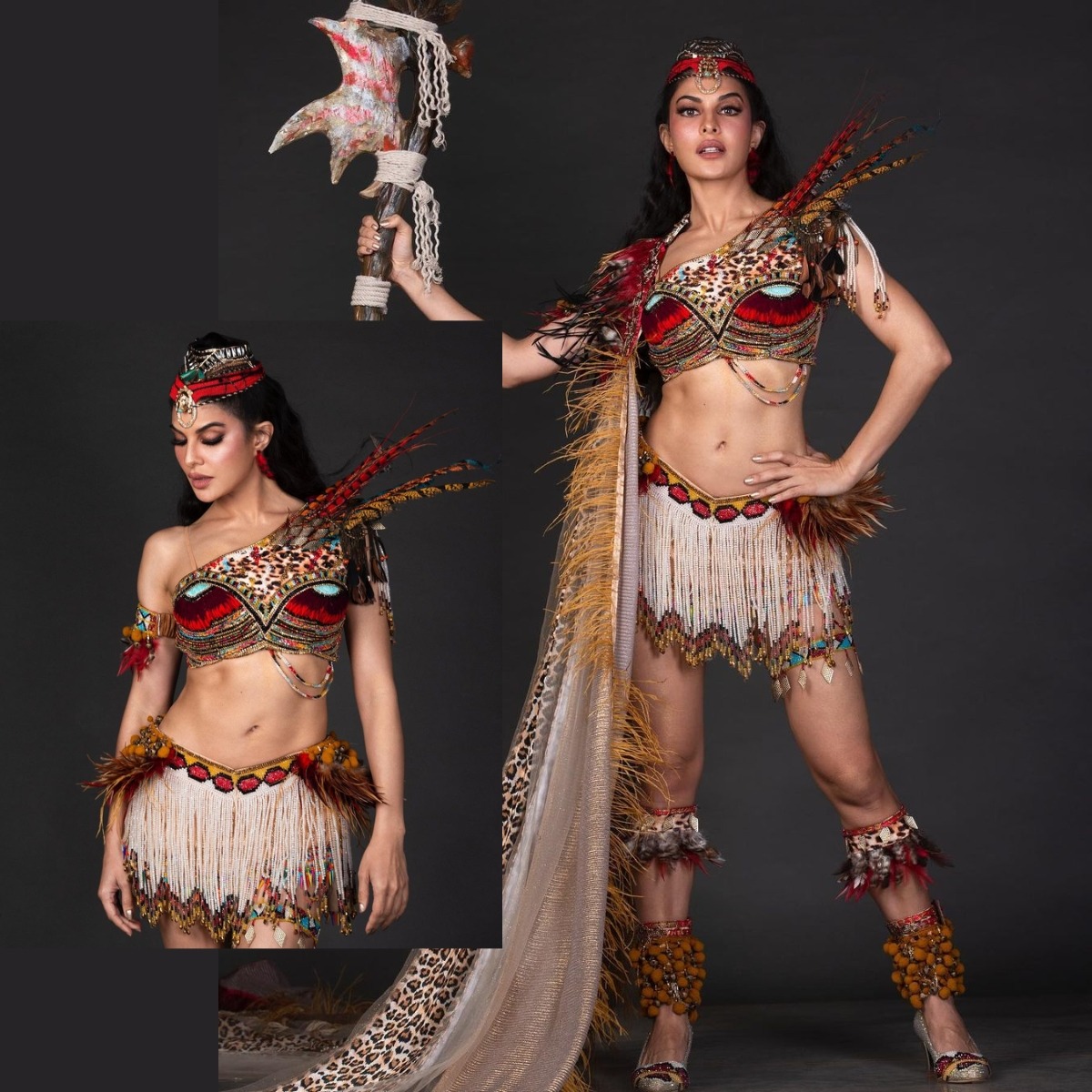 ahmedabadmirror's tweet photo. Jacqueline Fernandez's  Feathers tribe look will blow your mind

pc: @filmfare 

#68thfilmfareawards2023 #jacquelinefernadez #bollywoodactress #costume #talkoftown #style #designe #new #viral #viralnews #ahmedabadmirror https://t.co/KS4wNw0s3V