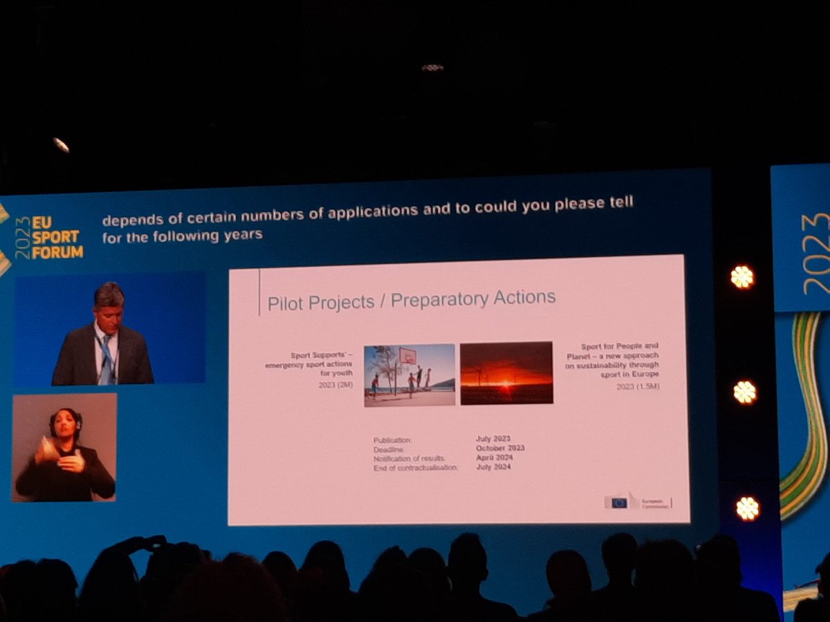 Luciano Di Fonzo: "After running the 
Preparatory action 'Grassroots sports programmes and infrastructure innovation' for three years, we will see how we can maybe integrate light sport infrastructure in the Erasmus+ program next years" #EUSportForum