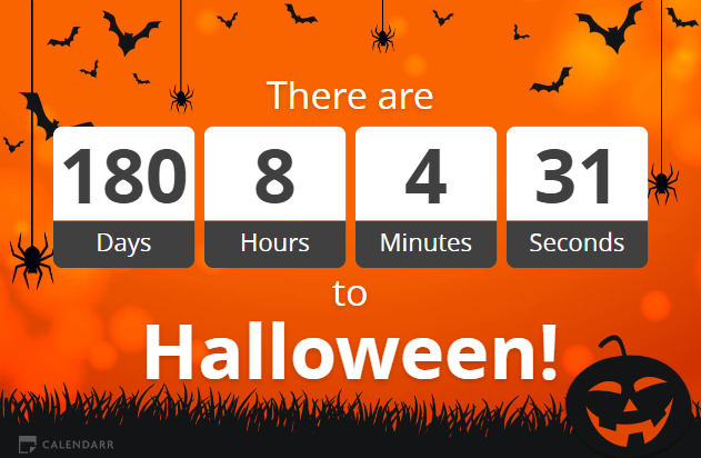 "Get ready to be spooked! Only [insert number of days] days until Halloween! 🎃👻 #HalloweenCountdown #SpookySeason #halloween #halloween2023 #halloween99