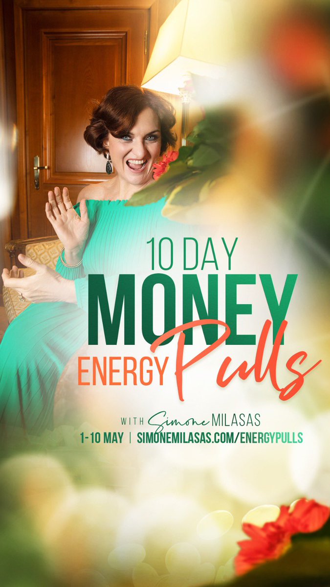 simonemilasas's tweet photo. If you haven’t heard… I’m currently doing a 10-day energy pulls series to pull lots and lots of MONEY into our lives. Today was Day 3 and you can still join! 
https://t.co/vKyLO1ylsu https://t.co/PJuuudEGtr