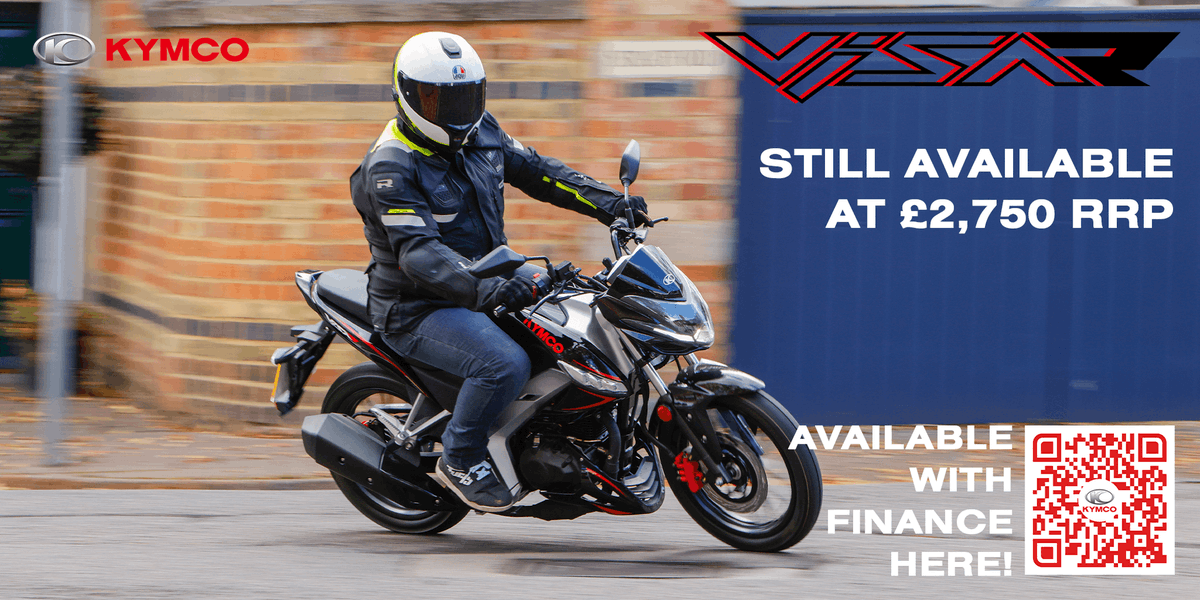 VSR 125, still available at the special price of £2,750 RRP! The perfect option to get into motorcycling!