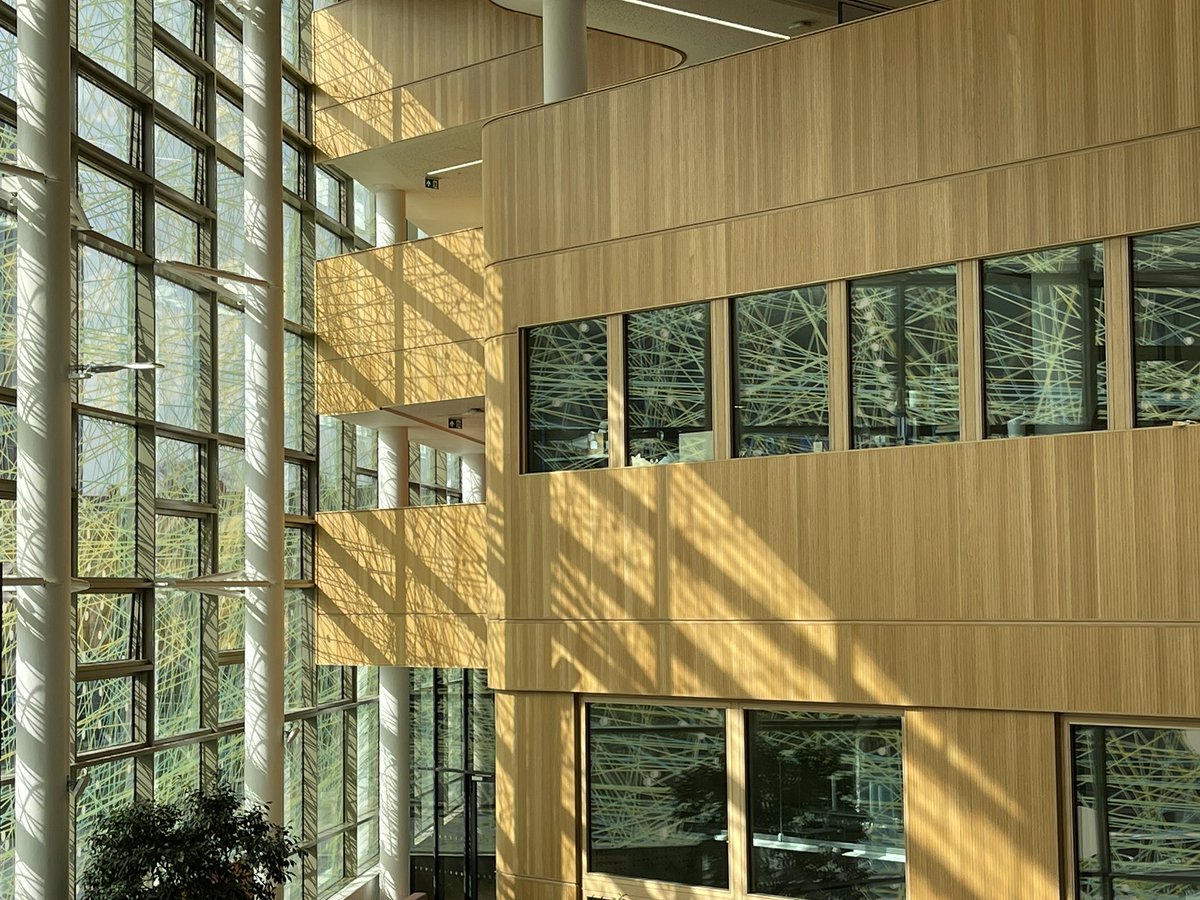 The Urban Sciences Building is intensely beautiful and inspiring in Spring