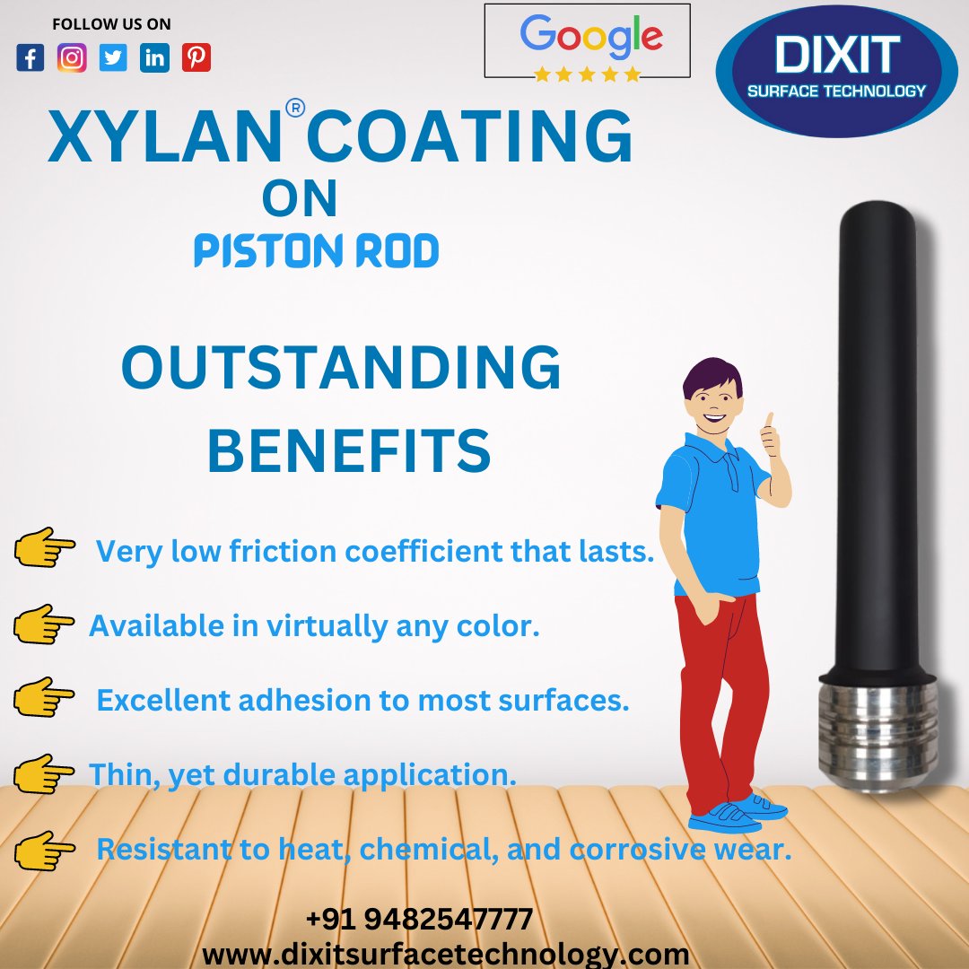 DixitSurfaceTec's tweet image. Xylan® Coatings are a family of fluoropolymer coatings designed for use on various types of OEM components. 
#pistonrod #xylancoating #tefloncoating #nonstickcoating #halarcoating #foodgradecoating
#pucoating #shotblasting #sandblasting #powdercoating