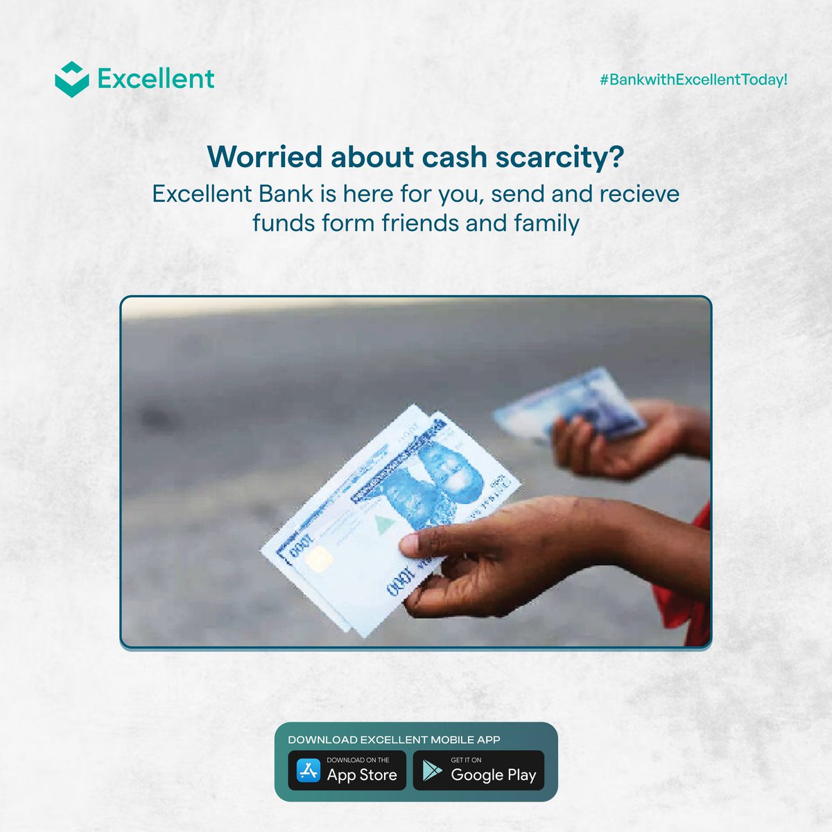 Send and Receive Money With Excellent Mobile App.

Download to get Started Today.
.
.
.
#excellentmicropensionscheme #bankwithexcellent #DigitalBankingSolutions #onlinebanking